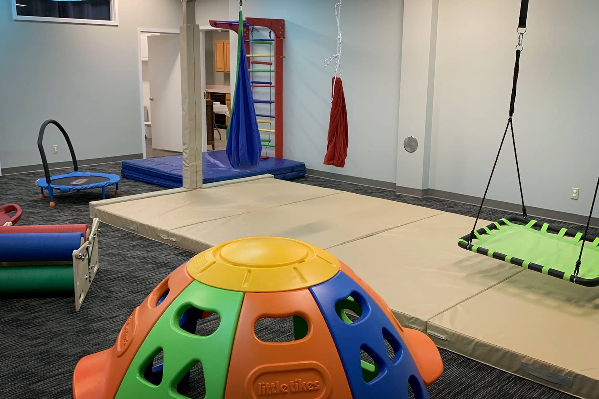 The open gym at the Superhero Center for Autism