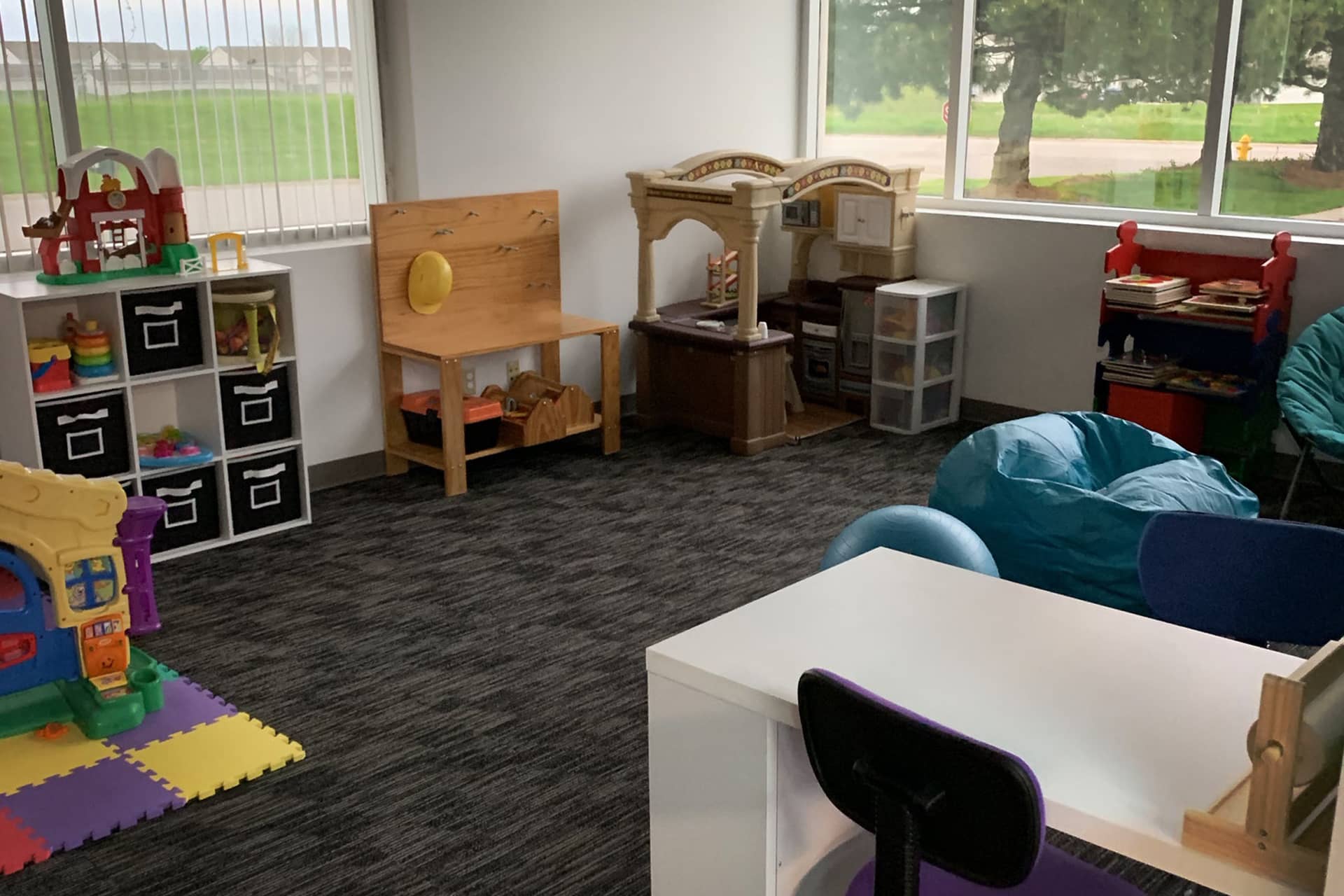 The play room at the Superhero Center for Autism